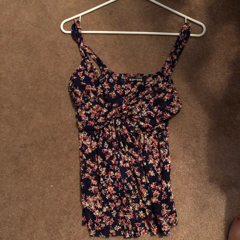 Floral tank top.